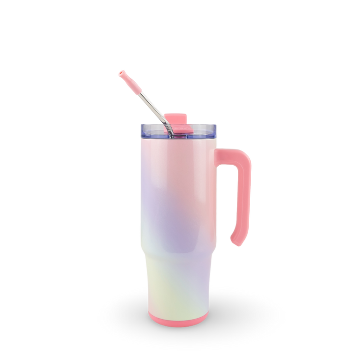 30oz Sublimatable Holographic Speaker Grippy Tumbler Case (24 Units) - Unicorn