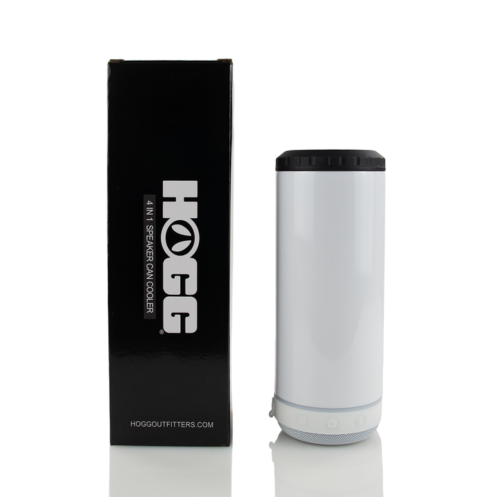 4 in 1 Sublimatable Speaker Can Cooler - White Speaker