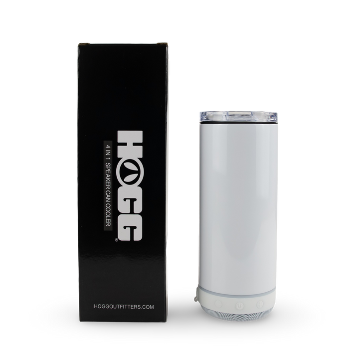 4 in 1 Sublimatable Speaker Can Cooler Case (25 Units) - White Speaker — White