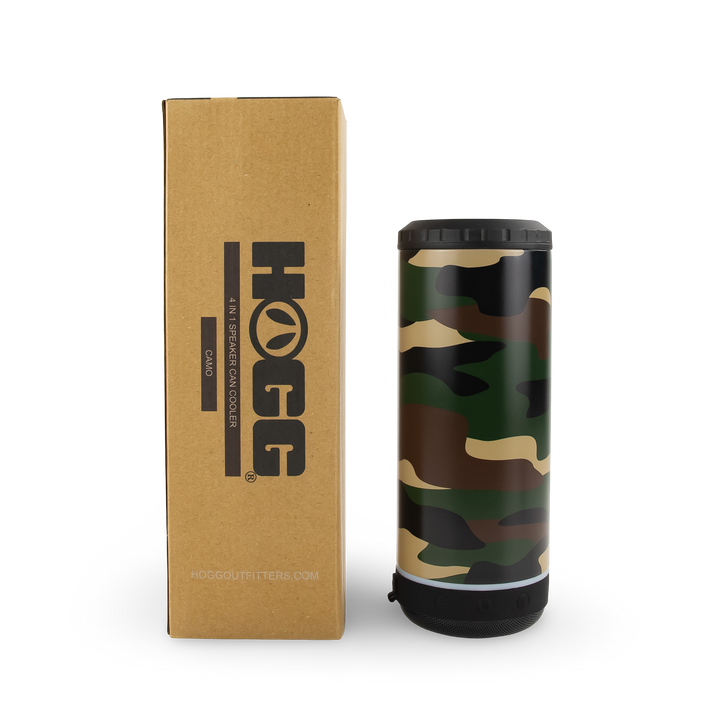 4 in 1 Speaker Can Cooler - Camo