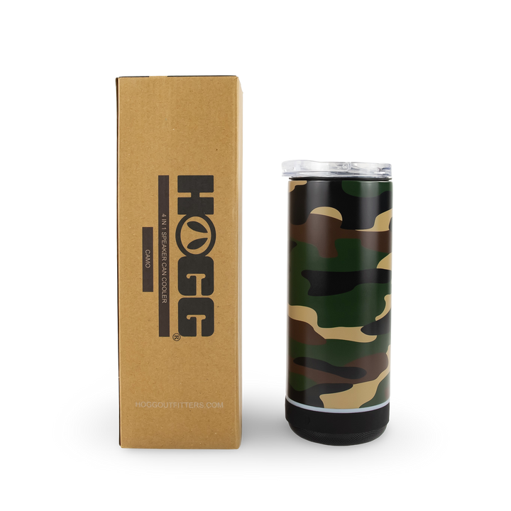 4 in 1 Speaker Can Cooler - Camo
