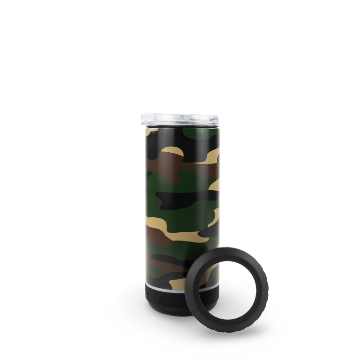 4 in 1 Speaker Can Cooler - Camo