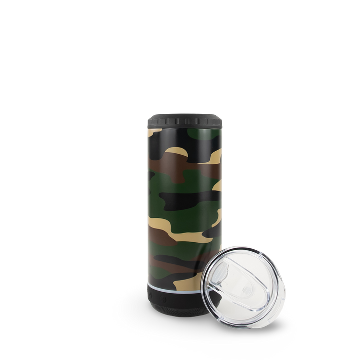4 in 1 Speaker Can Cooler - Camo