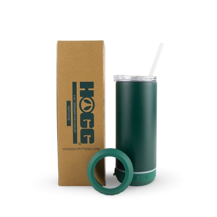 4 in 1 Powder Coated Can Cooler Speaker Case (25 Units) — Mistletoe