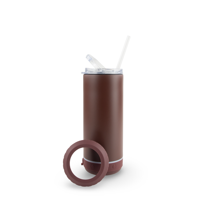 4 in 1 Powder Coated Can Cooler Speaker Case (25 Units) — Mulled Wine