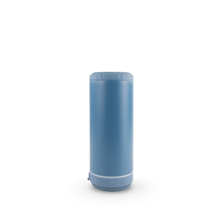 4 in 1 Powder Coated Can Cooler Speaker Case (25 Units) — Winter Sky