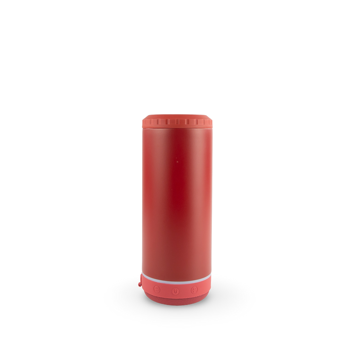 4 in 1 Powder Coated Can Cooler Speaker Case (25 Units) — Cranberry Spice