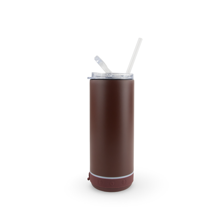 4 in 1 Powder Coated Can Cooler Speaker Case (25 Units) — Mulled Wine
