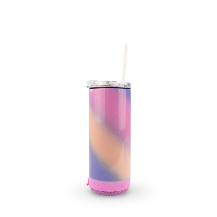 4 in 1 Sublimatable Holographic Speaker Can Cooler Case (25 Units) - Unicorn