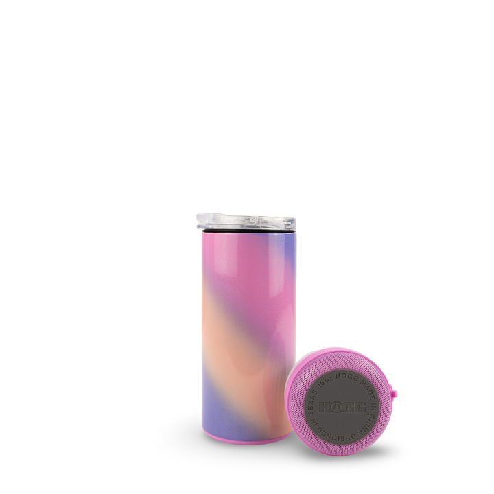 4 in 1 Sublimatable Holographic Speaker Can Cooler Case (25 Units) - Unicorn