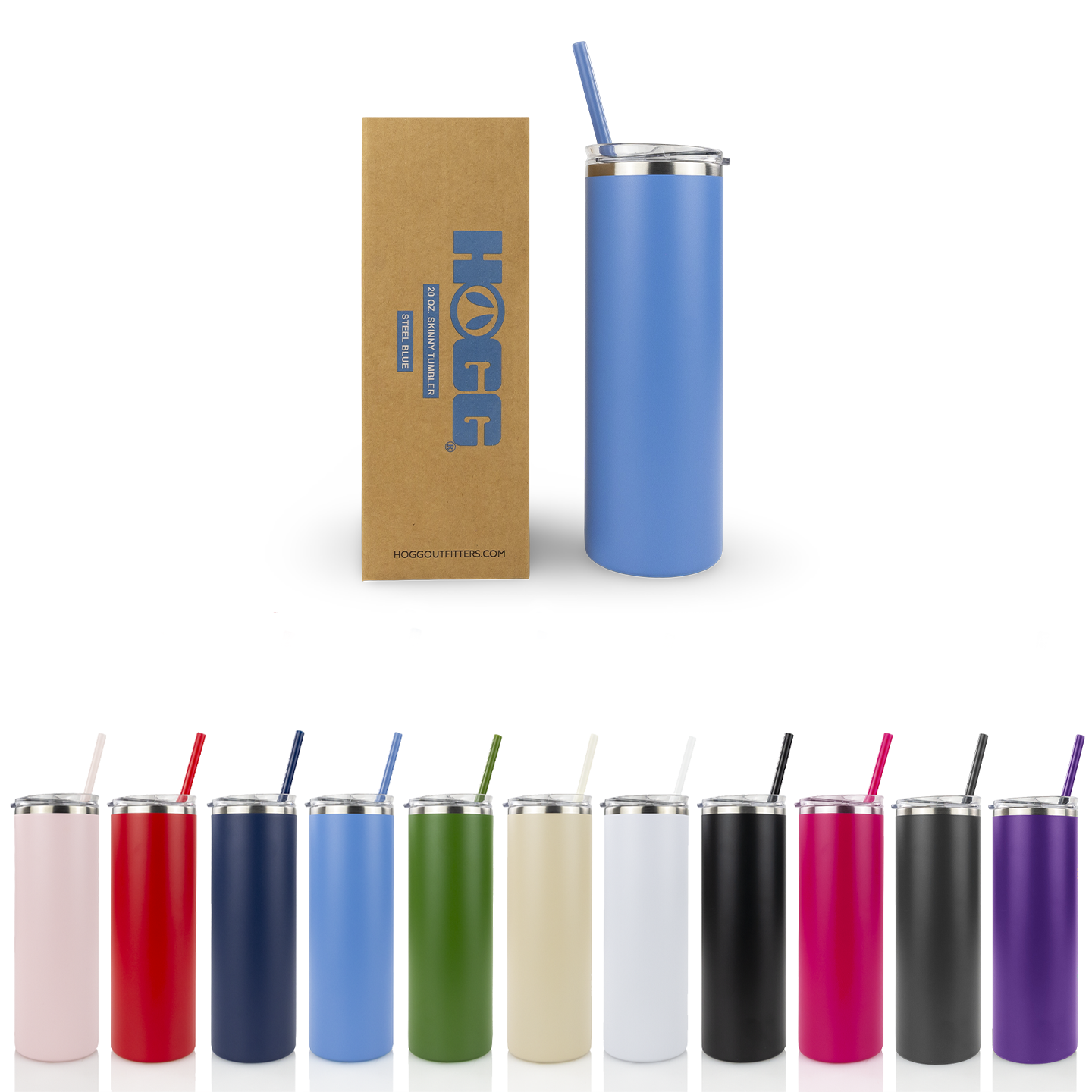 GOBELET ÉTROIT À REVÊTEMENT DE POUDRE DE 20 oz