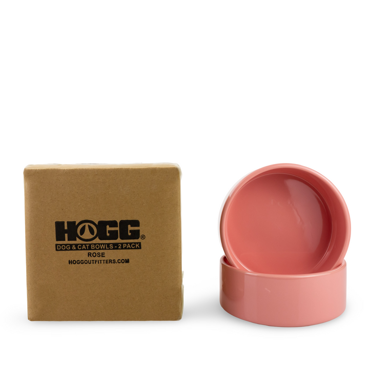 6" Sublimatable Ceramic Dog Bowl Set (2 Units) — Pink