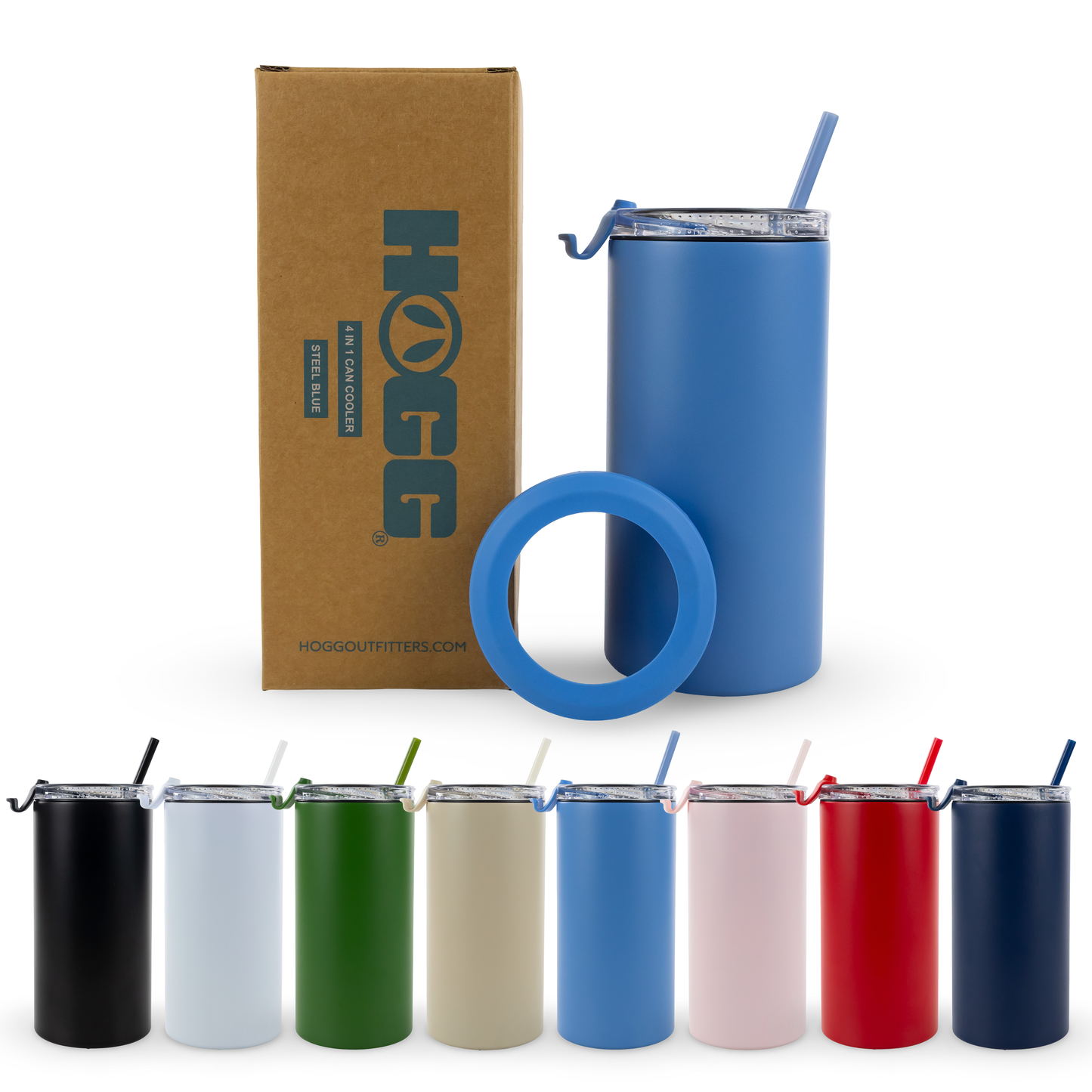 4 in 1 POWDER COATED CAN COOLER