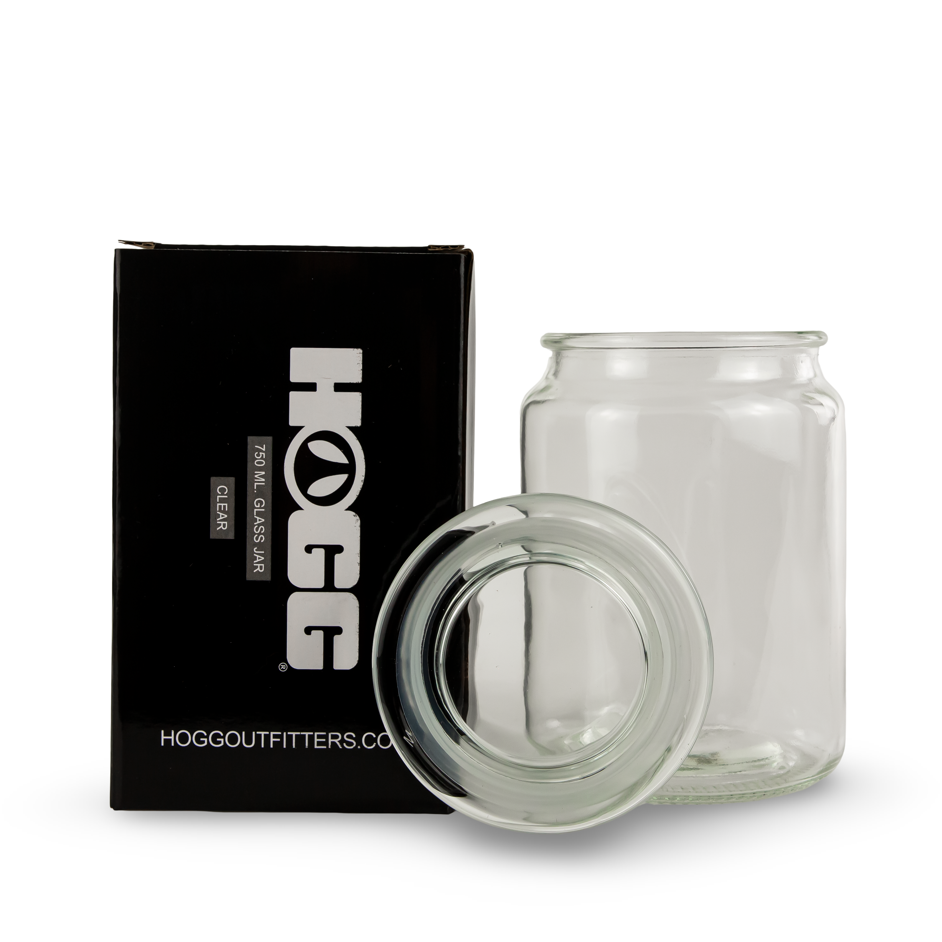 750ml SUBLIMATABLE GLASS JAR CASE (25 UNITS) - CLEAR