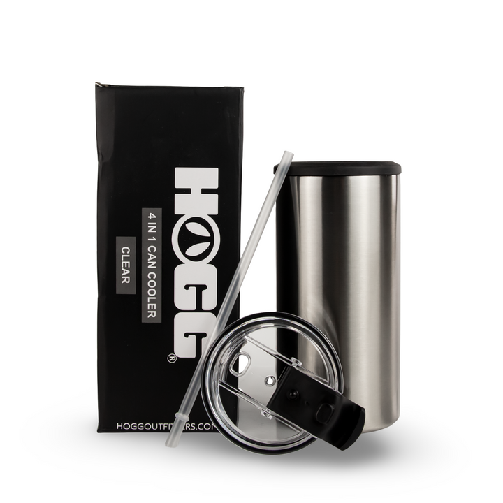 Sublimatable 4 in 1 Can Cooler Case (24 Units) - Clear — Clear