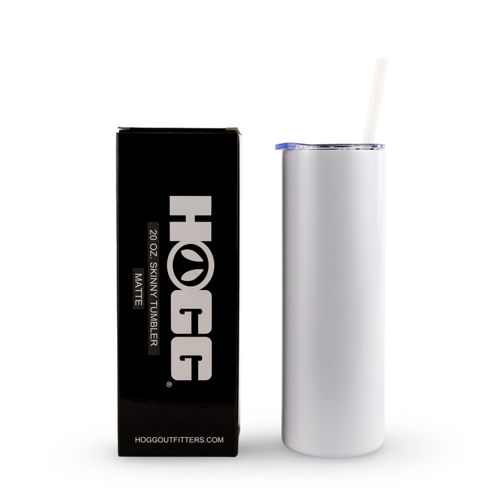 20oz Sublimation Blank Skinny Tumbler Case (24 Units) - Matte