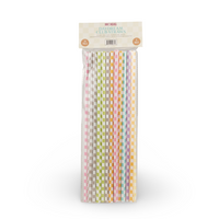 Daydream Club - 11" Checkered Straws (24 Pack) - drinkware straw accessory for tumbler businesses and personalized drinkware