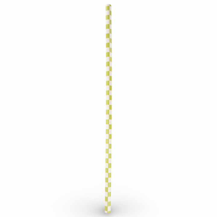Daydream Club - 11" Checkered Straws (24 Pack) - alternate angle | drinkware straw accessory
