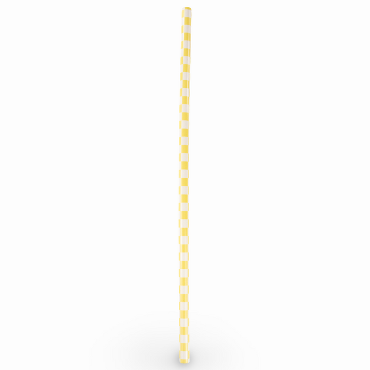 Daydream Club - 11" Checkered Straws (24 Pack) - close-up | drinkware straw accessory