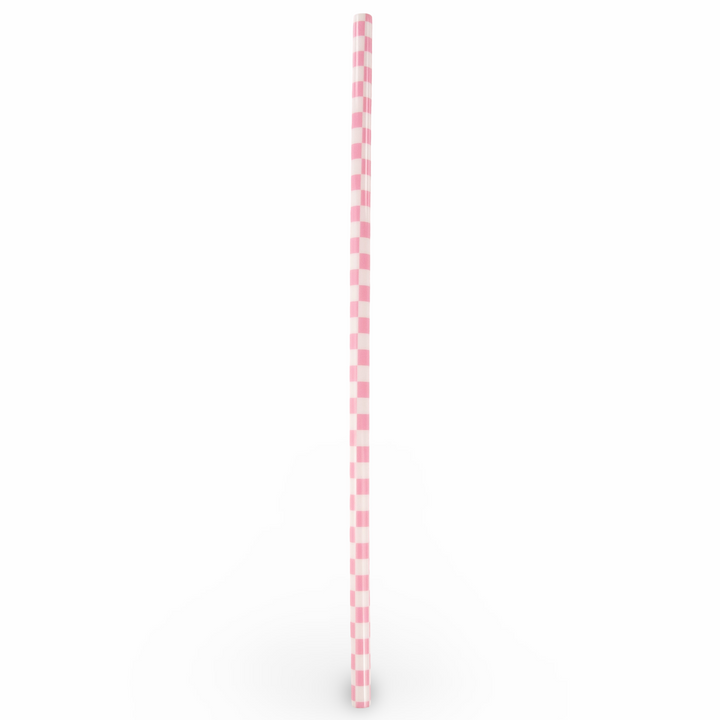 Daydream Club - 11" Checkered Straws (24 Pack) - side view | drinkware straw accessory