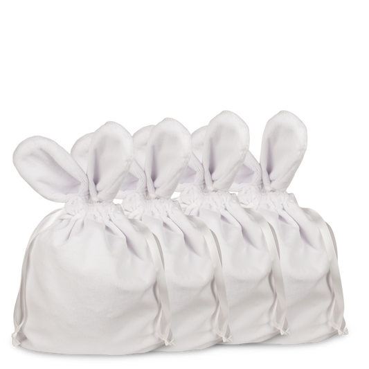 SUBLIMATABLE BUNNY DRAWSTRING BAG (4 PACK)