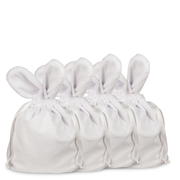 Sublimatable Bunny Drawstring Bag (4 Pack) - sublimatable home decor blank for personalized gifts and custom home decor