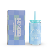 Daydream Club - 16oz Glass Can Tumbler  — Coastal Checker