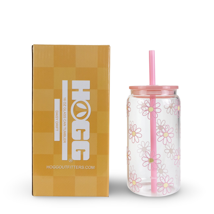 Daydream Club - 16oz Glass Can Tumbler — Daisy Drift