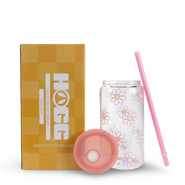 Daydream Club - 16oz Glass Can Tumbler — Daisy Drift