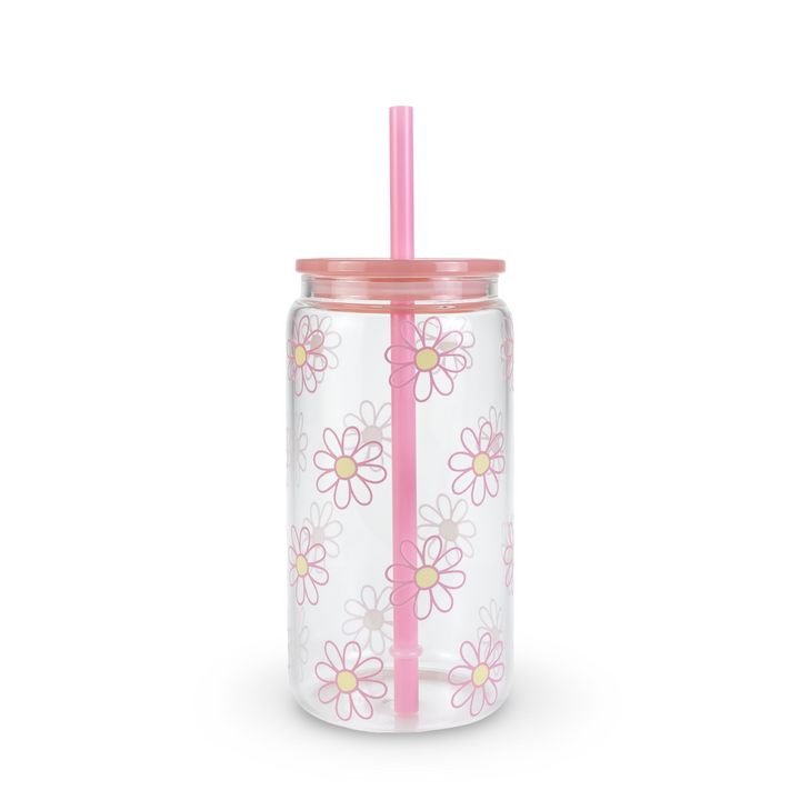 Daydream Club - 16oz Glass Can Tumbler — Daisy Drift