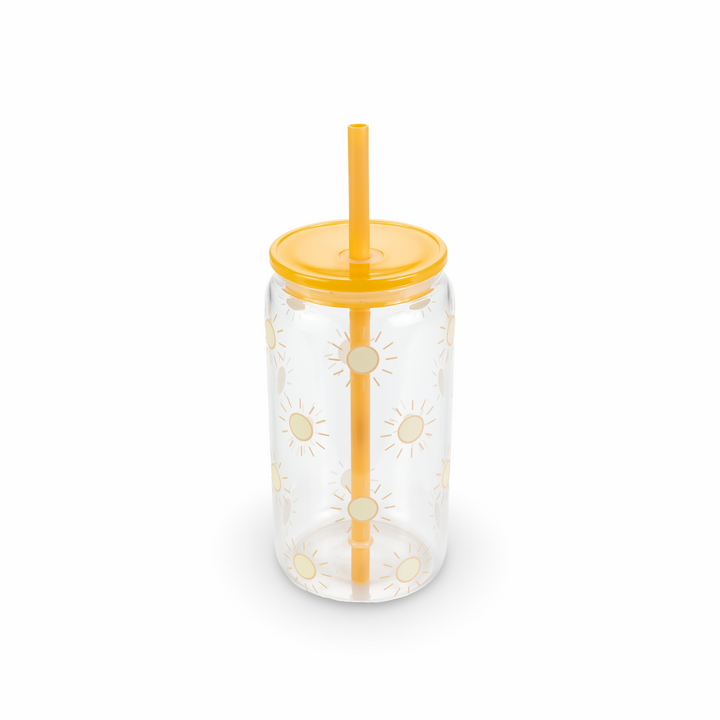 Daydream Club - 16oz Glass Can Tumbler — Sunshine Scatter