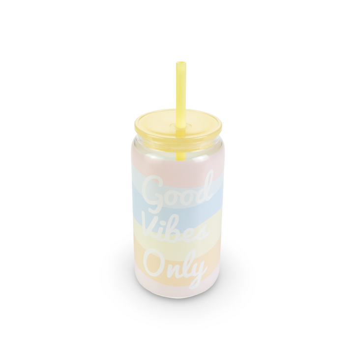 Daydream Club - 16oz Glass Can Tumbler — Good Vibes