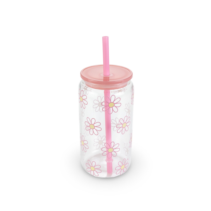 Daydream Club - 16oz Glass Can Tumbler — Daisy Drift