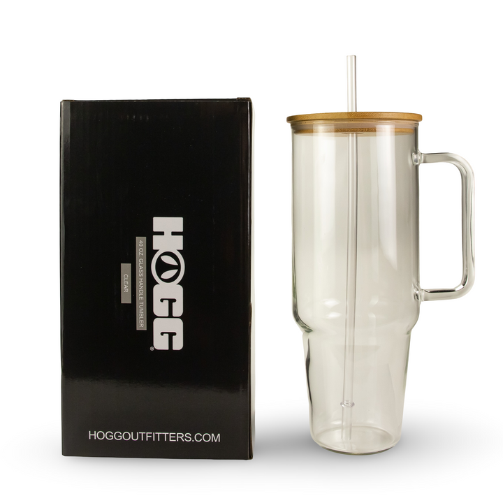 40oz Sublimatable Clear Glass Handle Tumbler Case (12 Units)