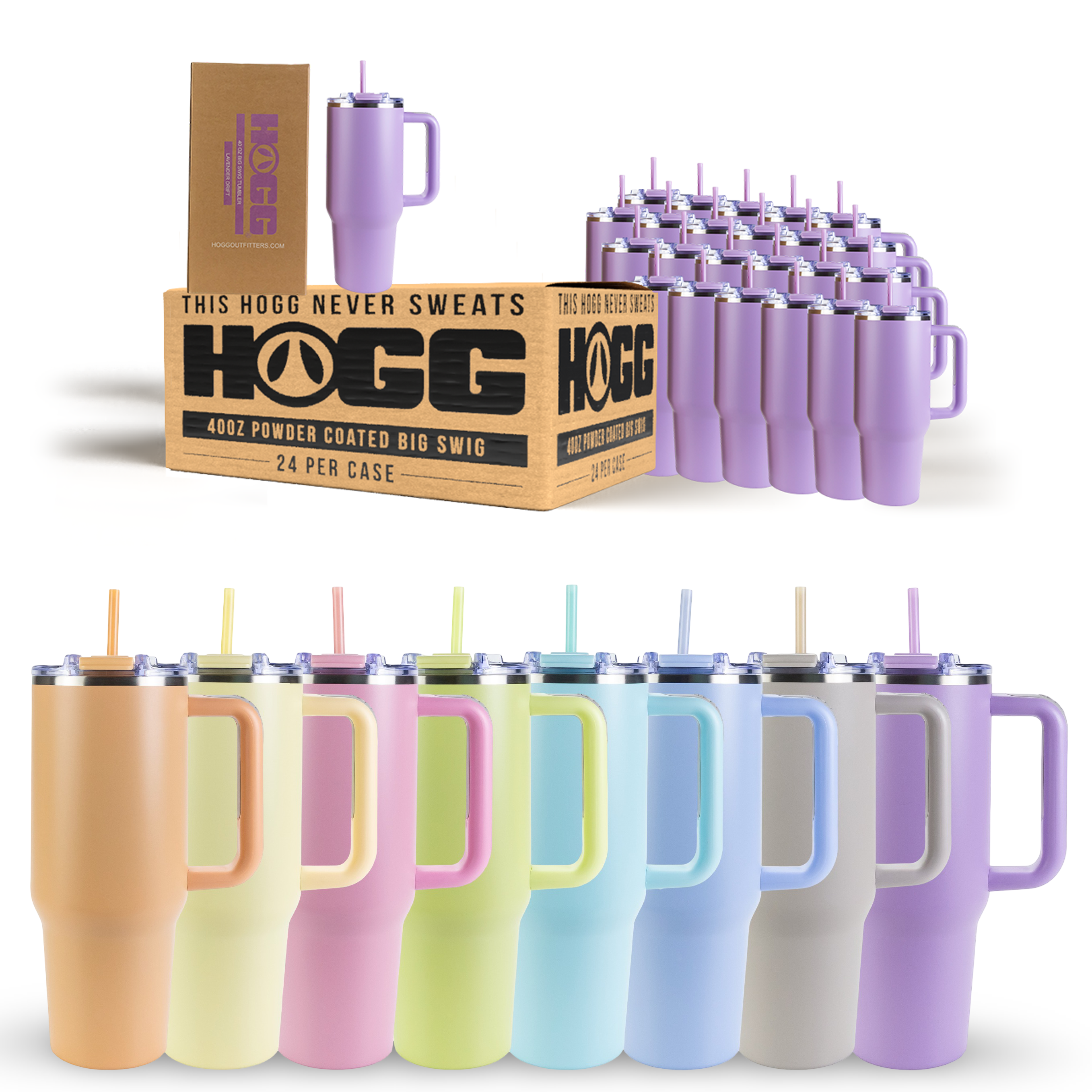 DAYDREAM CLUB - 40oz POWDER COATED BIG SWIG TUMBLER CASE (24 UNITS)