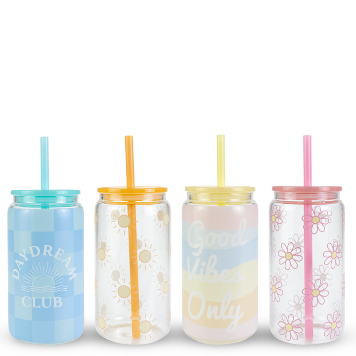 Daydream Club - 16oz Glass Can Tumblers