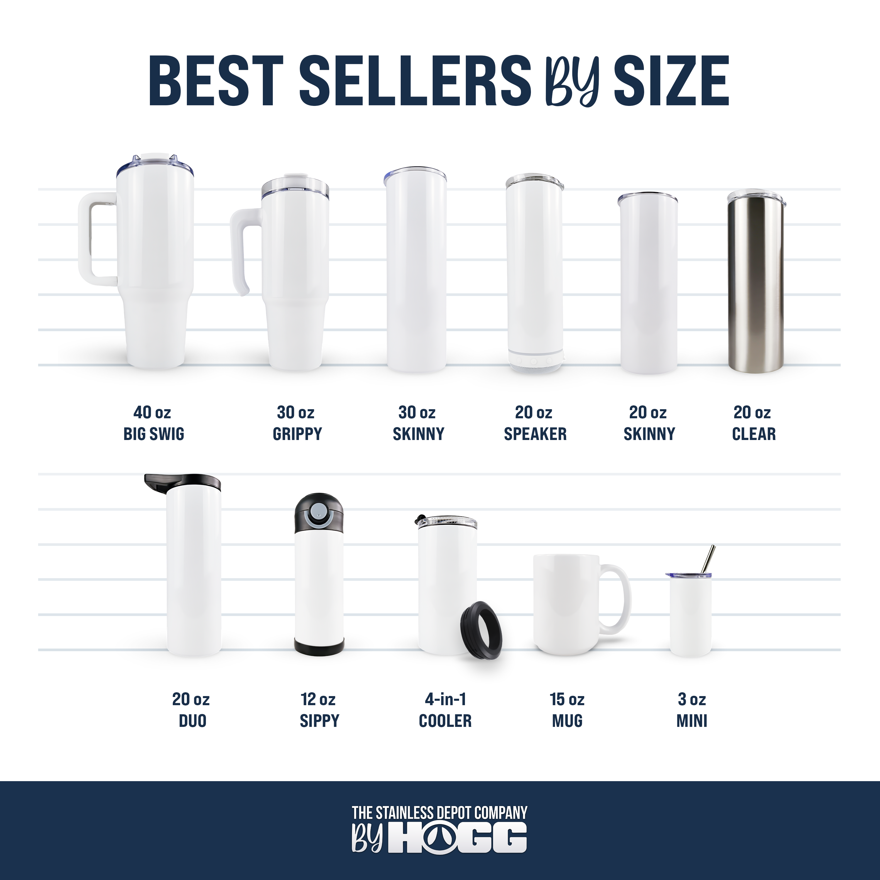 20oz SUBLIMATABLE SKINNY TUMBLER CASE (24 UNITS)