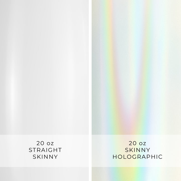 20oz Sublimation Blank Holographic Skinny Tumbler