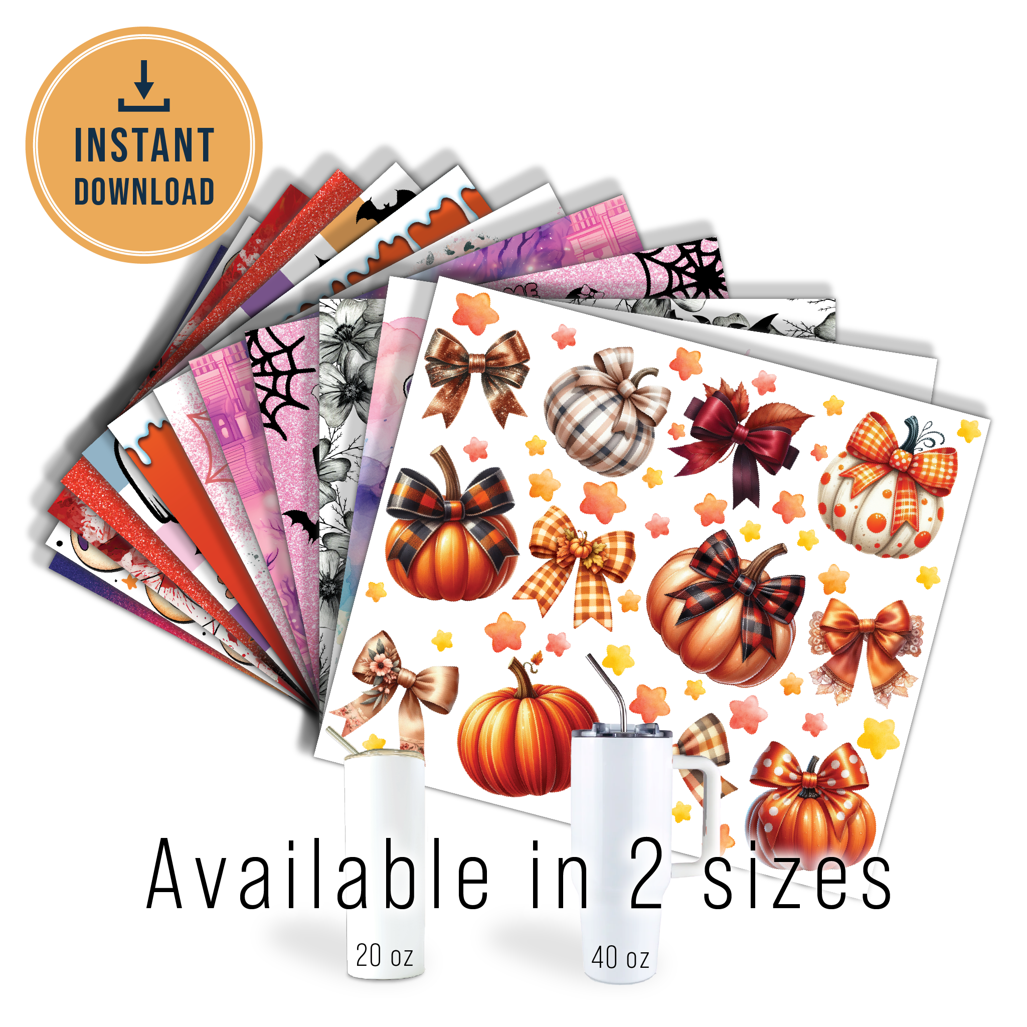 DIGITAL SUBLIMATION DESIGNS - HALLOWEEN 2025 TUMBLERS