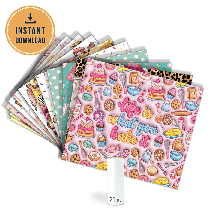 Digital Sublimation Designs - Sugar and Spice Tumbler Wraps