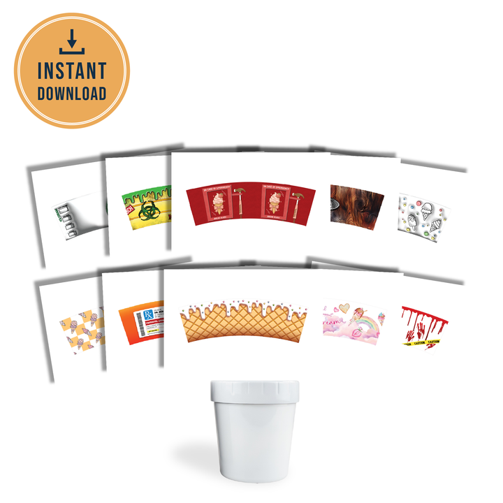 Digital Sublimation Designs - Ice Cream Container