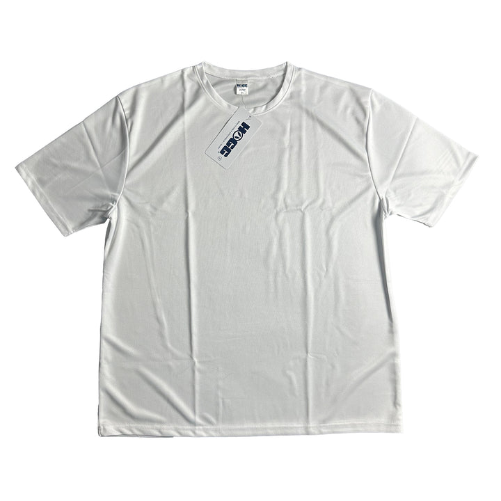Bulk Deal: Lot of 50 White Sublimation-ready T-shirts - Breathable, Perfect... - lifestyle view | sublimatable apparel blank