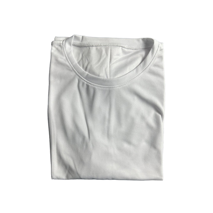 Bulk Deal: Lot of 80 White Classic Sublimation-ready T-shirts - Perfect for... - lifestyle view | sublimatable apparel blank