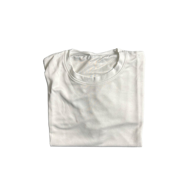 Bulk Deal: Lot of 50 Sublimation-ready Ultra White T-shirts - Perfect for Cu... - lifestyle view | sublimatable apparel blank