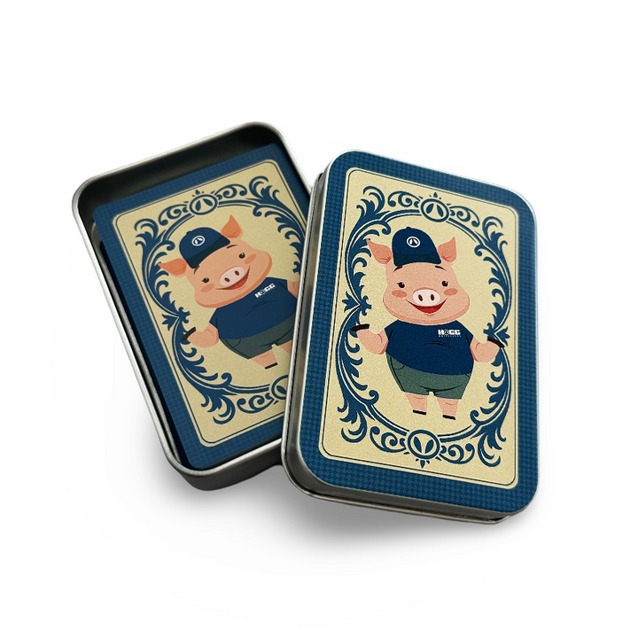 Hogg Playing Cards - top view | sublimatable blank