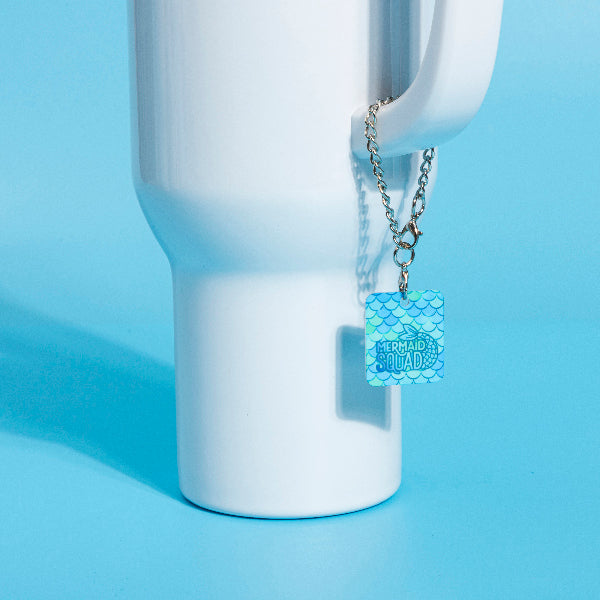 Sublimatable Tumbler Charm Tag - 12 Pack - open view | sublimatable accessory blank