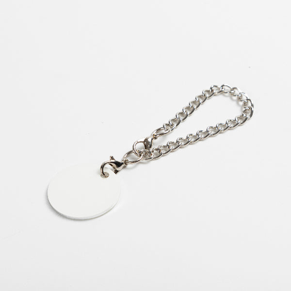 Sublimatable Tumbler Charm Tag - 12 Pack - back view | sublimatable accessory blank