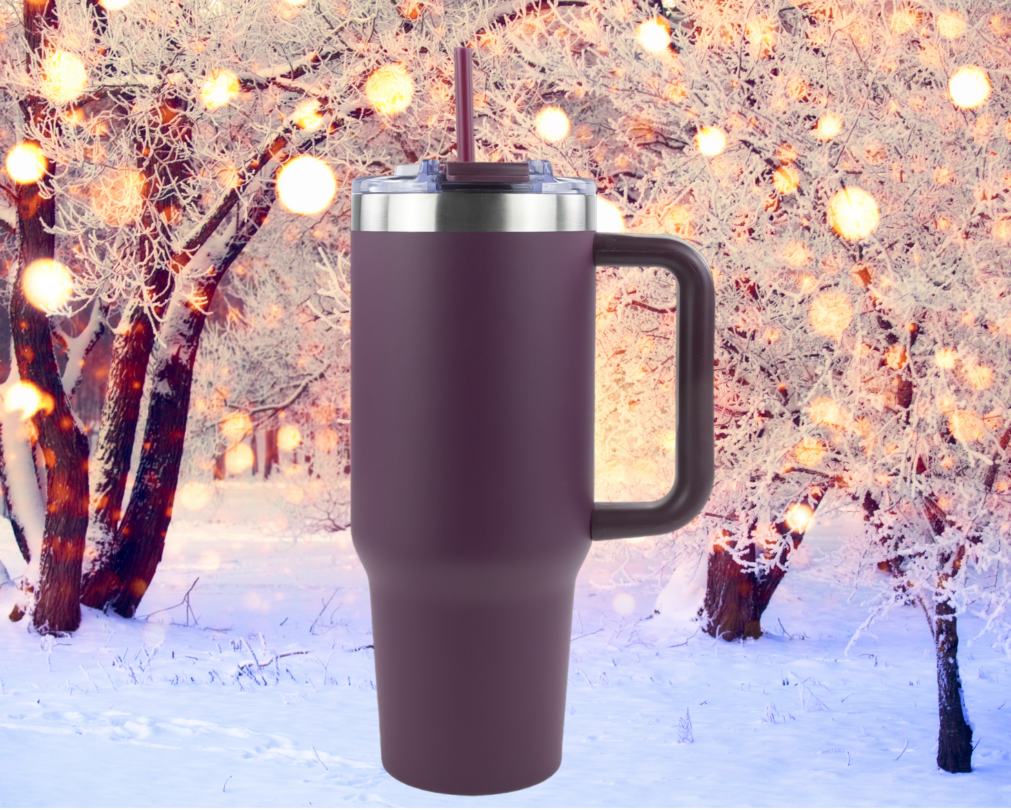 40oz POWDER COATED BIG SWIG TUMBLER - WINTER WONDERLAND COLLECTION