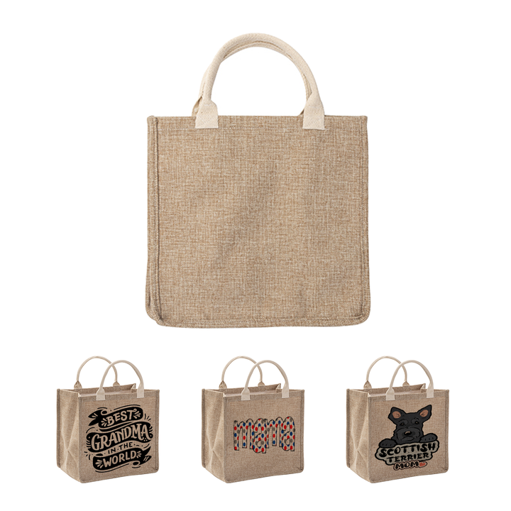 Sublimatable Linen Tote Bag (4 Pack) - sublimatable home decor blank for personalized gifts and custom home decor