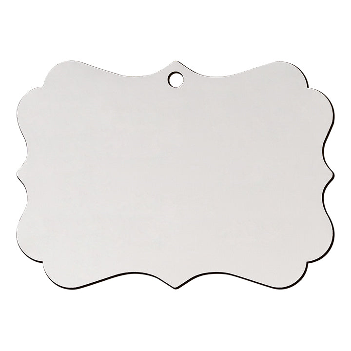 Sublimatable Mdf Ornaments - 4 Pack - top view | sublimatable personalized gift blank